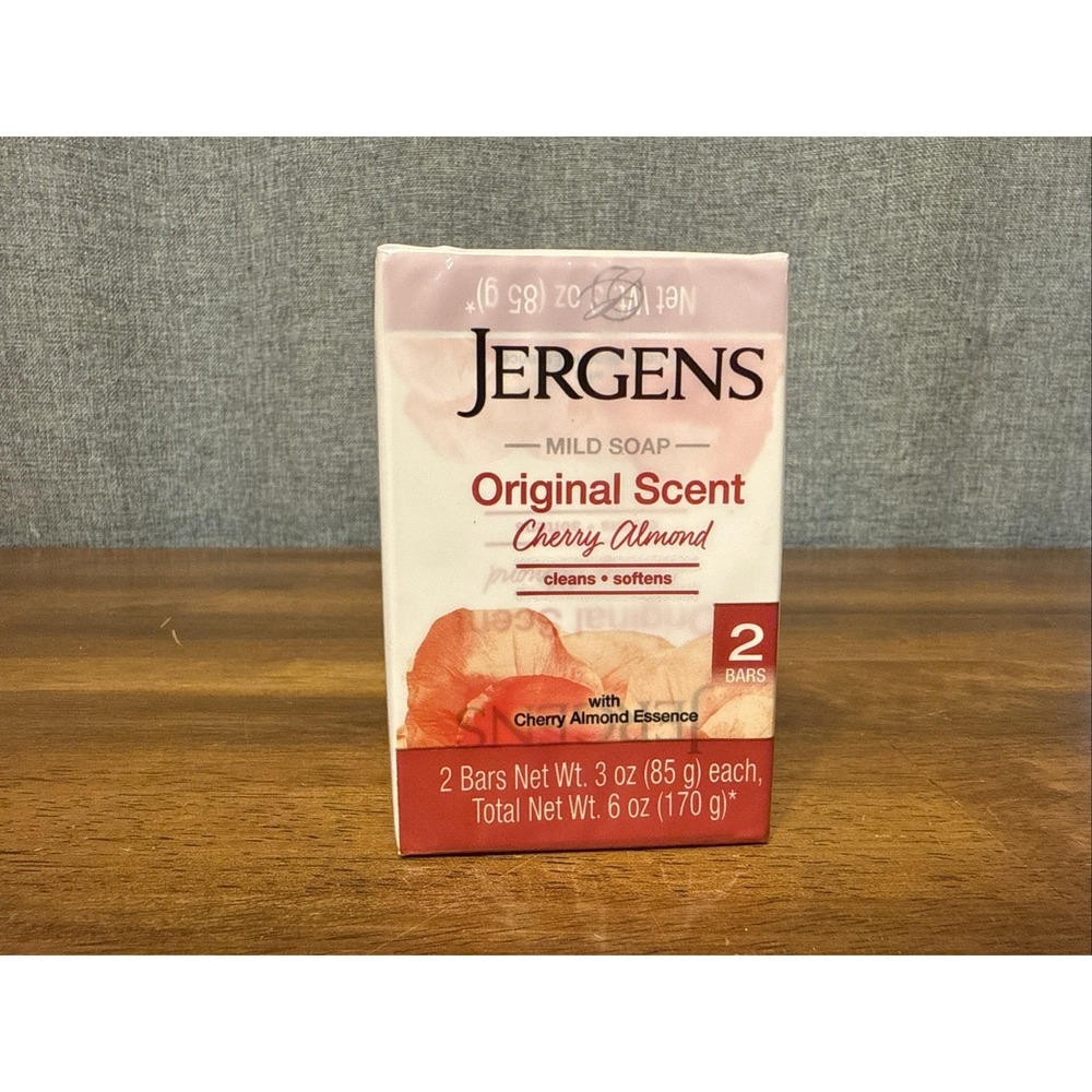 14 Bars Jergens Cherry Almond Mild Bar Soap Original Scent 7 Packs 2 in each - Picture 7 of 7
